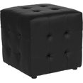 thumbnail image 3 of Avendale Tufted Upholstered Ottoman Pouf in Beige Fabric, 3 of 11
