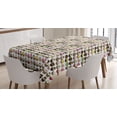thumbnail image 1 of Ambesonne Cupcake Tablecloth Rectangular Table Cover, Different Flavors Bakery, 60"x90", Multicolor, 1 of 3