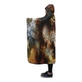 thumbnail image 2 of ASHLEIGH Wolf Hooded Blanket Wearable Blanket Comfortable Hooded Throw Wrap 56x80 inch, 2 of 3
