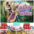 thumbnail image 4 of Princess Happy Birthday Anime Cartoon Theme Backdrops Banner Birthday Party Decor Supplies(5x3ft), 4 of 5