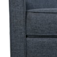thumbnail image 6 of Noble House Craigue Fabric Tufted Loveseat Pushback Recliner, Dark Blue, 6 of 11