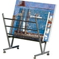 thumbnail image 6 of Creative Mark Metal Art Professional Print Rack, Holds Up to 30 x 40" Art, 3-Shelf, Black, Mobile with Rolling Casters, 22"H x 34"W x 6"D, 6 of 8