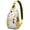 Cute Unicorn a, variant on Butterflies and Flowers Artistic Sling Backpack for Women, Lightweight Crossbody Shoulder Bag with Colorful Tropical Floral Print