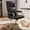 Black, variant on Ninecer White and Gold Office Chair Memory Foam, White Leather Computer Desk Chairs with Wheels and Arms, High Back Executive Office Chair for Girl and Women
