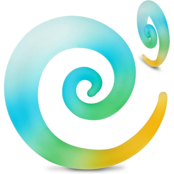 4G-12mm Premium Glass Gauges for Ears Spiral Taper Plugs Weighted Gauge Earrings for Ear Stretching Piercing Jewelry[i114]