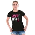 thumbnail image 3 of Laugh Fight Find Cure BCA Awareness Womens Fitted Plus Size Graphic Tee Brisco Brands 2X, 3 of 5
