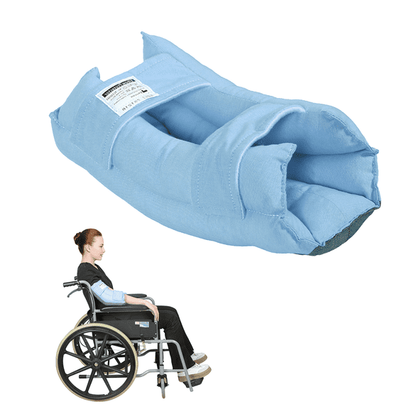 EZ Assistive Elbow Cushion Protector Skin-Friendly Cotton for Pressure Relief, Elderly & Bedridden Patients, Blue, Large