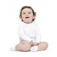 thumbnail image 4 of Gerber Baby Boy, Baby Girl, & Unisex Long Sleeve White Onesies Bodysuits, 3-Pack, Sizes Preemie-24M, 4 of 8