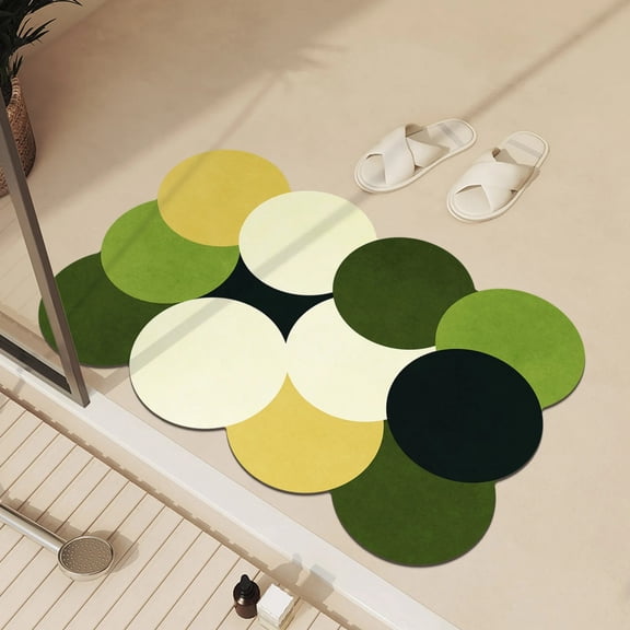 Luxury Stone Bath Mat Bathroom Absorbent Foot Mats Quick Dry Non-slip Shower Carpet Toilet Rugs Doormat Washable