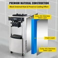 VEVOR 2200W Commercial Soft Ice Cream Machine 3 Flavors 5.3 to 7