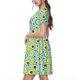 thumbnail image 2 of Disketp Avocado and Hearts para Vestido de Manga Corta para Mujeres, Vestidos de Verano para Mujeres, Casual y Holgado para la Playa, 2 of 6