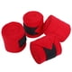 thumbnail image 4 of BRILLAR 4 Uds. Vendaje grueso para pata de caballo, accesorios de envoltura de forro polar transpirables antideslizantes rojos, 4 of 5