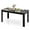 Black, variant on LDAILY Dining Table, Modern Dining Room Table for 4-6 People, 63" Rectangular Dinner Table w/Heavy Duty Legs, Spacious Desktop, Farmhouse Kitchen Table for Home Office, Living Room, Restaurant (Grey)