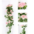 thumbnail image 2 of Yhmxh Artificial Rose Flowers Vines, Artificial Flowers Basket Filler Look Real for Patio Porch, UV Resistant Faux Flowers Hanging Decorations for Outdoor Flowerbed Balcony Ornament, Spring Decor, 2 of 5