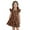 Multicolor, variant on Toddler Girls Dresses Summer Casual Leopard Print Crewneck Flutter Sleeve Loose Fit Dress Playwear Outfit Clothes for Kids Size 4-5T