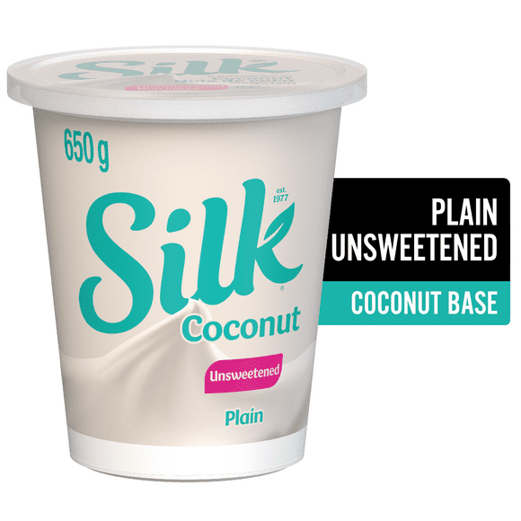 Silk Coconut Yogurt, Unsweetened Plain, Dairy Free, 650 g