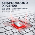 thumbnail image 3 of Laptop AI PC ASUS Vivobook 14 X1407QA Snapdragon X 16GB LPDDR5X 512GB SSD Pantalla 14" IPS FHD+ Copilot+ PC NPU 45 TOPS Windows 11 Teclado Ingles, 3 of 6