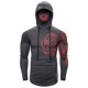 thumbnail image 2 of De Sudadera con capucha y manga larga para hombre, con estampado de mascarillas, 2 of 9