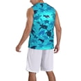 thumbnail image 2 of Naloa World Turtle Day Basketball Jersey Reversible Men's Mesh Athletic Sports Shirts Training Practice S-4XL3X-Large, 2 of 6