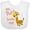 AA-White, variant on Inktastic My Pops Loves Me Cute Giraffe Boys or Girls Baby Bib
