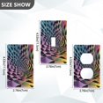 thumbnail image 7 of Yayeee Blank Wall Plate Cover 1-Gang 4.5"x2.7" Home Unused Decorative Outlet, Pink Wavy Plaid, 7 of 7
