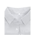 thumbnail image 5 of DcoolMoogl Men's Casual Loose Linen Short Sleeve Shirt Turndown Collar Button Down T-Shirt, 5 of 6