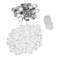 thumbnail image 3 of Blank Button Badge Parts Set, Rustproof 100 Sets Pin Back Button Parts Round Shape  For Clothes 25mm/1.0in,32mm/1.3in,37mm/1.5in, 3 of 8
