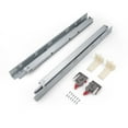 thumbnail image 1 of Knobonly 6 Pair 21" Soft Close Drawer Rails Full Extension, Undermount Zinc Plated Drawer Slides, Mounting Screws and Adjustable Locking Device Included, 85 lb Load Capacity, 1 of 4
