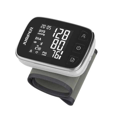 HWA21 Wrist Blood Pressure Monitor, Automatic Digital BP Machine with Voice Broadcast, Backlight LCD, 2 Users 199 Memory, Irregular Heartbeat Detection, Adjustable Cuff 5.3-8.6 Inch for Home Travel
