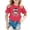 Hot Pink, variant on Girls Graphic Print Crewneck Summer Tee – Cute Beautiful Girl Top for Ages 3-12, Casual Short Sleeve Shirt for Kids Daily Wear