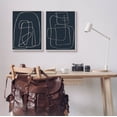 thumbnail image 2 of Stupell Industries Contemporary Line Squiggle Shapes Graphic Art Gray Framed Art Print Wall Art, Set of 2, Design by Susan Jill, 2 of 8