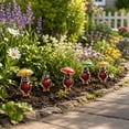 thumbnail image 4 of Garden Stake Whimsical Ladybug Umbrella Acrylic 1 Piece Outdoor YardforFlower Beds, 4 of 8
