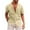 Khaki, variant on Fjuchai Mens Shirts Tops Summer Short Sleeve Shirts Men's Casual Sports Shirt Lapel Soft Shirt S-XXL