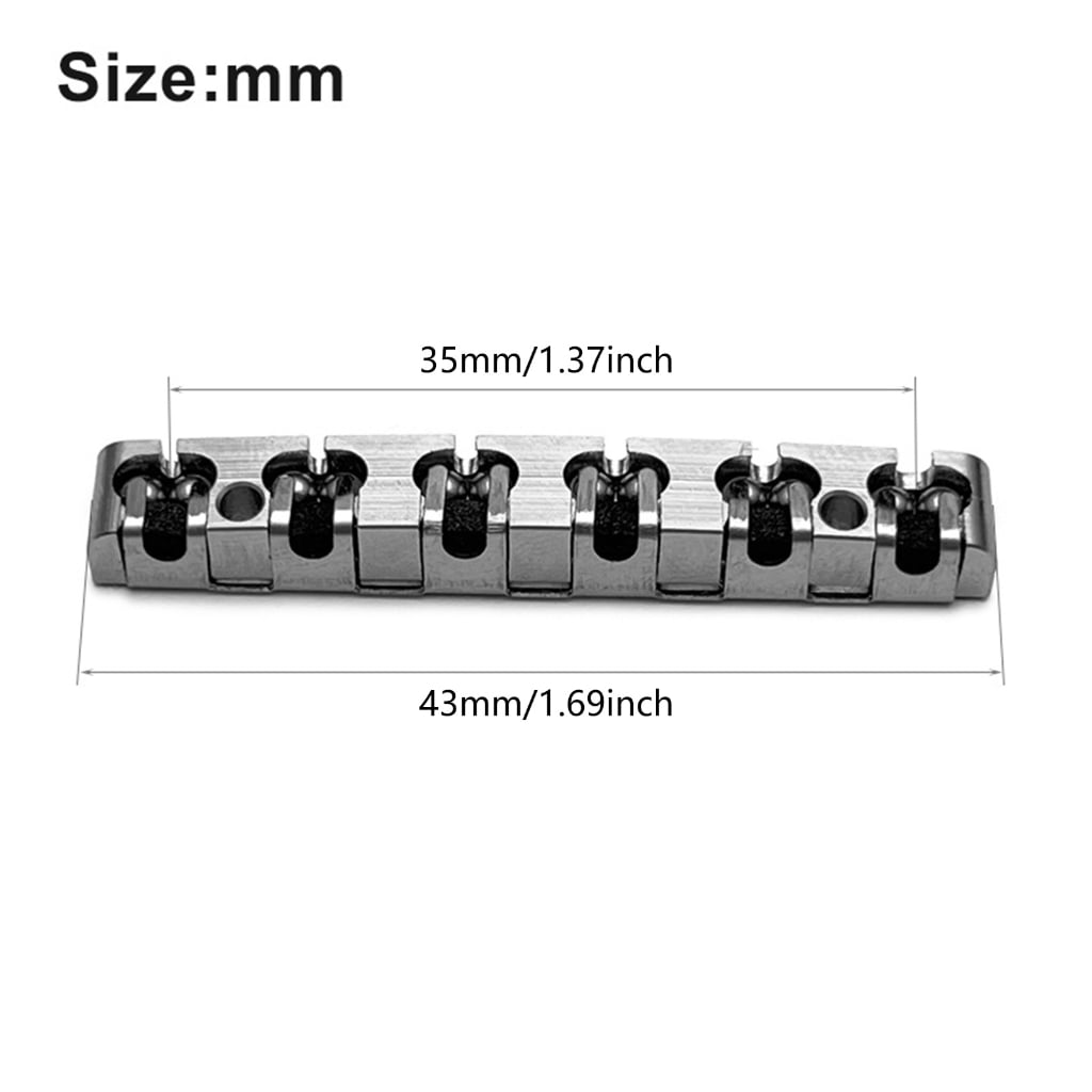 Electric Guitar Roller Nut Metal Construction Easy Installation Electric Guitars Replacement Nut Suitable for Guitar