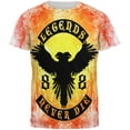 thumbnail image 1 of Legends Never Die Phoenix Fire Birthday All Over Mens T Shirt Multi SM, 1 of 2