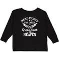 thumbnail image 3 of Inktastic Handpicked for Earth By My Great Aunt in Heaven Boys or Girls Long Sleeve Toddler T-Shirt, 3 of 5