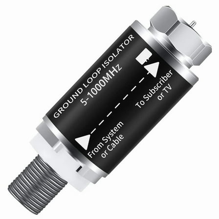 Ground Loop Isolator - Cable TV Audio Isolation Transformer, TV/Noise Eliminator