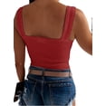 thumbnail image 2 of Sleeveless Summer Skinny Solid All Match Tank Tops Camisole, 2 of 5