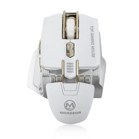 Morzzor Wired 4000dpi Optical Gaming Mouse Metal Mechanical Macro Programming