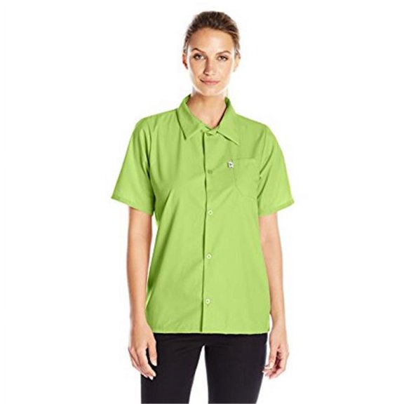 Vtex 0920-6309 Uncommon Threads Womens Utility Shirt 5 Button, Avocado - 5XL