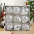 thumbnail image 6 of hulanddfd Christmas Tree Ornaments - Set of 9pcs Silver Shatterproof Hanging Balls 8cm/3.15" Christmas Balls Decorations for Xmas Tree and Holiday Wedding Party, 6 of 6