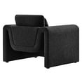thumbnail image 4 of Modway Waverly Upholstered Modern Boucle Fabric Armchair in Black, 4 of 9