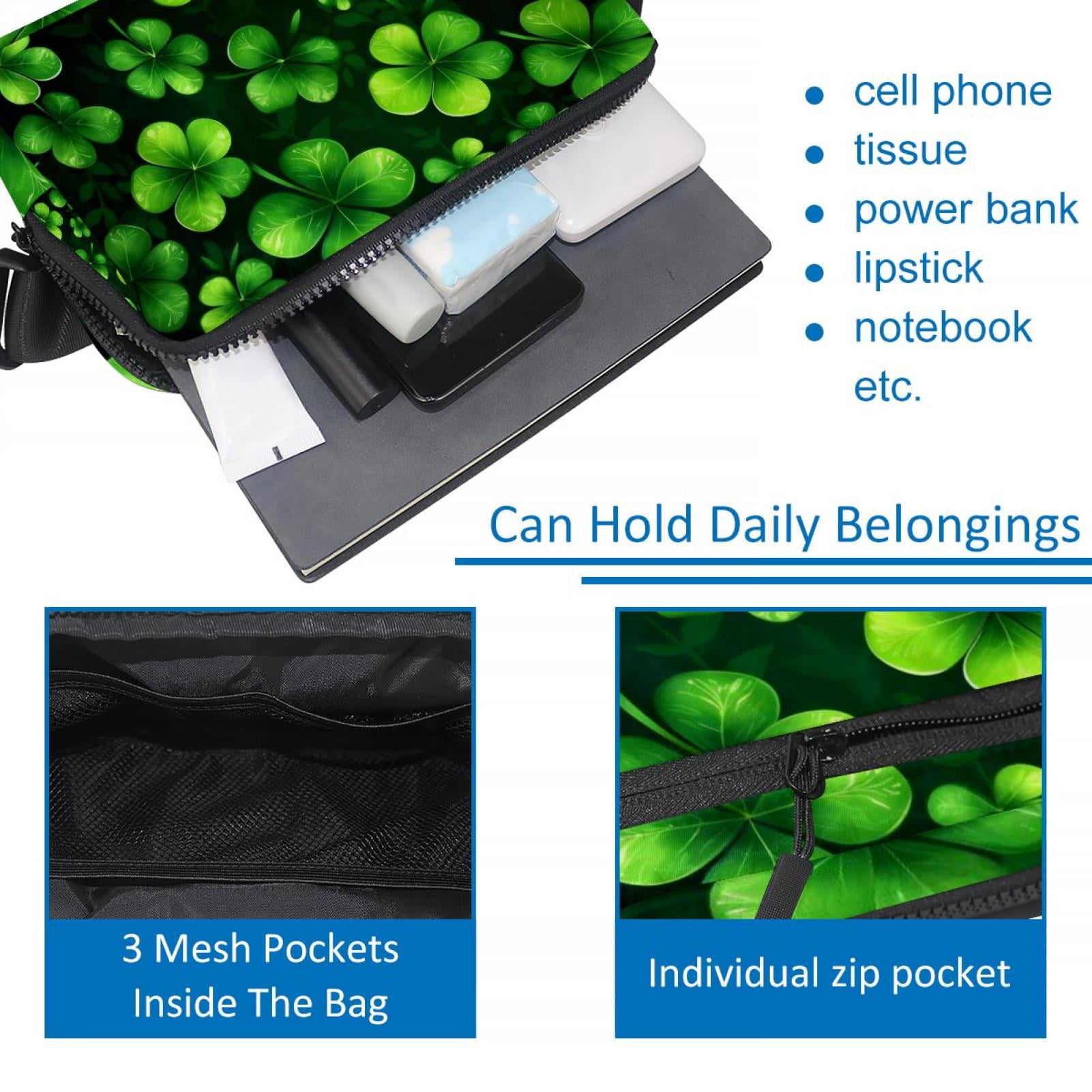 St. Patrick's Day Adjustable Lightweight Waist Bag Crossbody Fanny Pack with Extension Strap for Men and Women