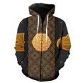 thumbnail image 1 of Sudadera con capucha y cremallera para hombre, estilo europeo y americano, con estampado 3D, moderna, de manga larga, para primavera y otoño, ideal para adolescentes., 1 of 6