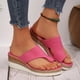 thumbnail image 4 of MKLEKYY Sandalias para Dama, Informales, de Suela Gruesa, de Tacón Medio, Cómodas, para Playa, para Verano, 4 of 4
