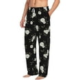 thumbnail image 2 of Xecao Rose Flowers Men's Straight Lounge Pajama Pants: The Ultimate in Comfortable Sleepwear, 2 of 9