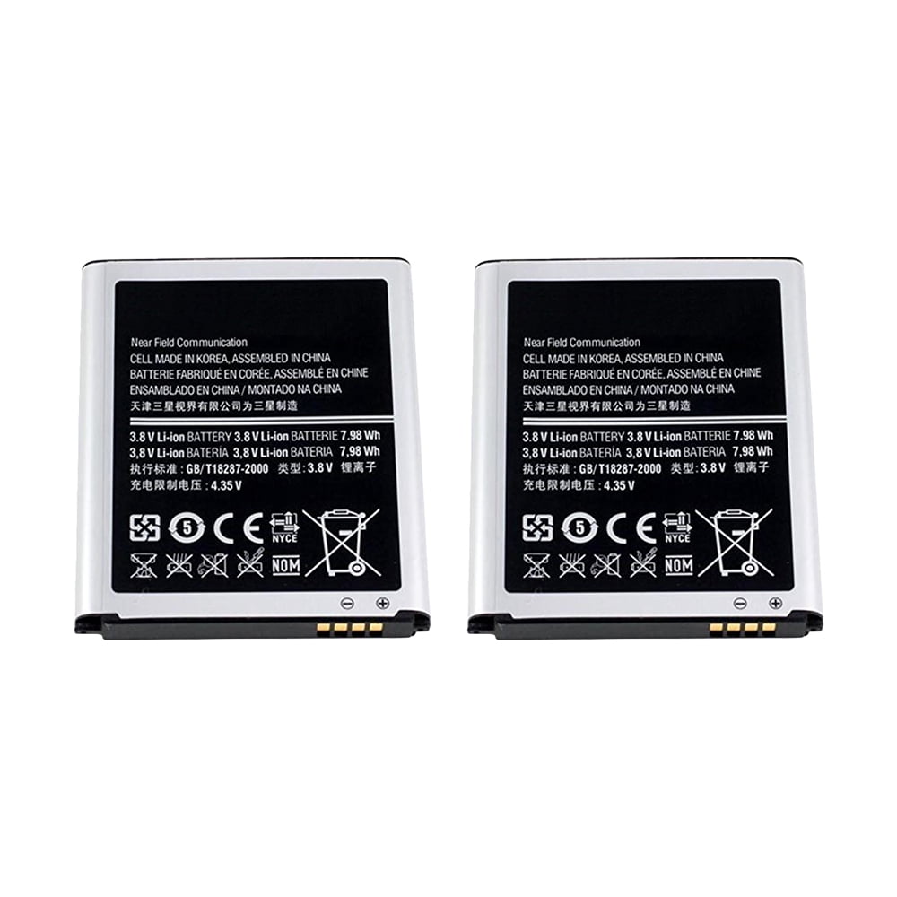 Indflydelse Resistente hvede 2x Replacement For Samsung EBL1G6LLA Battery Fits Galaxy S3 2100mAh -  Walmart.com