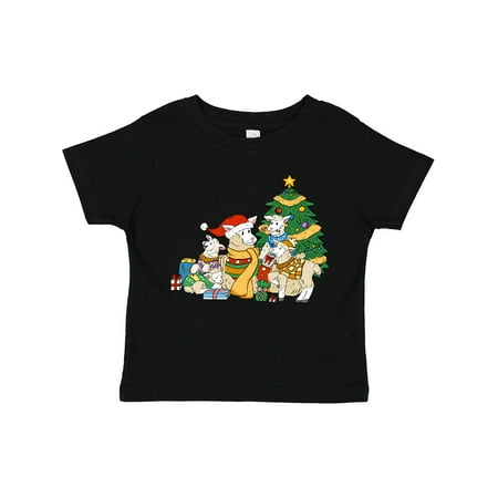 

Inktastic Christmas Sheep Family with Tree Gift Toddler Boy or Toddler Girl T-Shirt