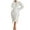 White, variant on IROINNID Semi Formal Dress for Women Long Sleeve Sheath Dress Round-neck Bandage High Waist Shirt Dress,Khaki