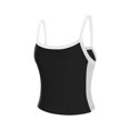 thumbnail image 5 of LMLYSoH Women´s Crop Cami Tops, Spaghetti Strap Square Neck Contrast Color Slim Fit Camisole, 5 of 9